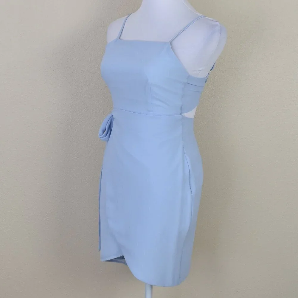 Superdown Morgan Layered Mini Wrap Dress XS - Picture 2 of 7